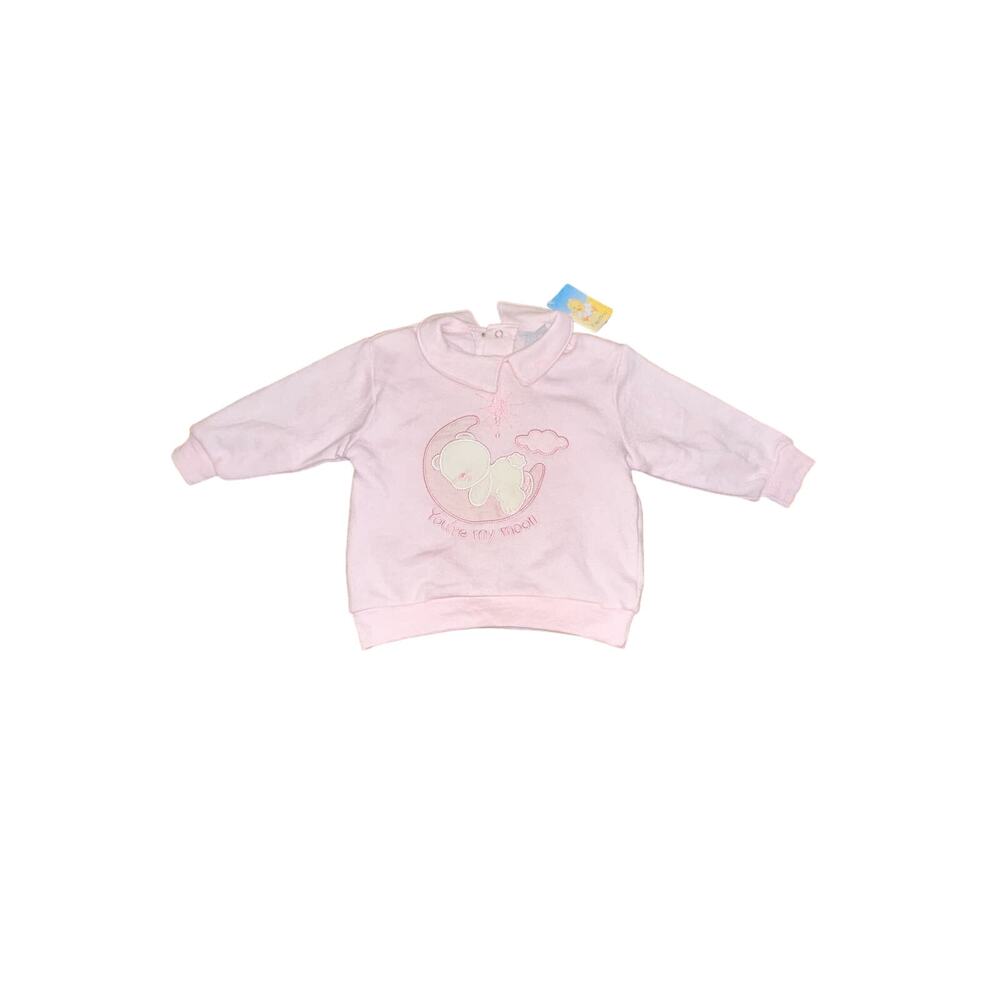 NWT Italian Kids Bear Moon sweatshirt- ilfagottino- 6-9M